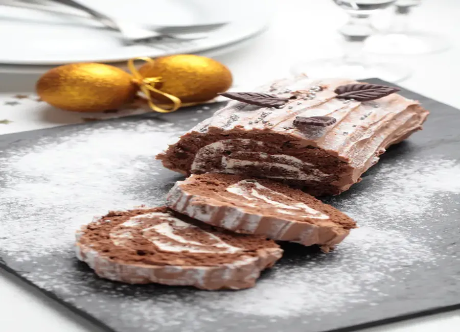 Bûche de noël rapide et pas cher !