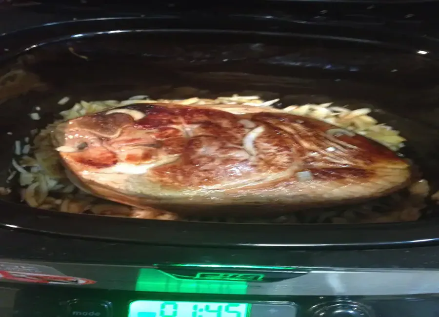 Rouelle de porc au gingembre
