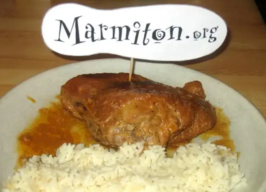 Poulet au lait de coco et au paprika