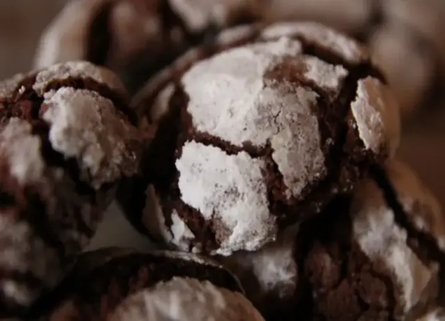 Biscuits craquelés au chocolat