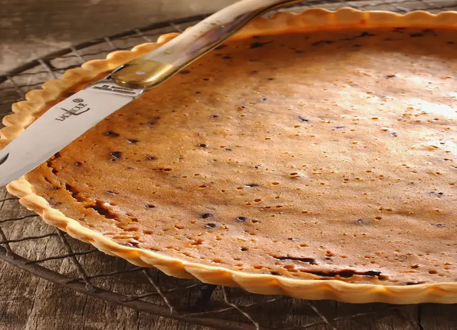 Tarte à la ricotta et au café