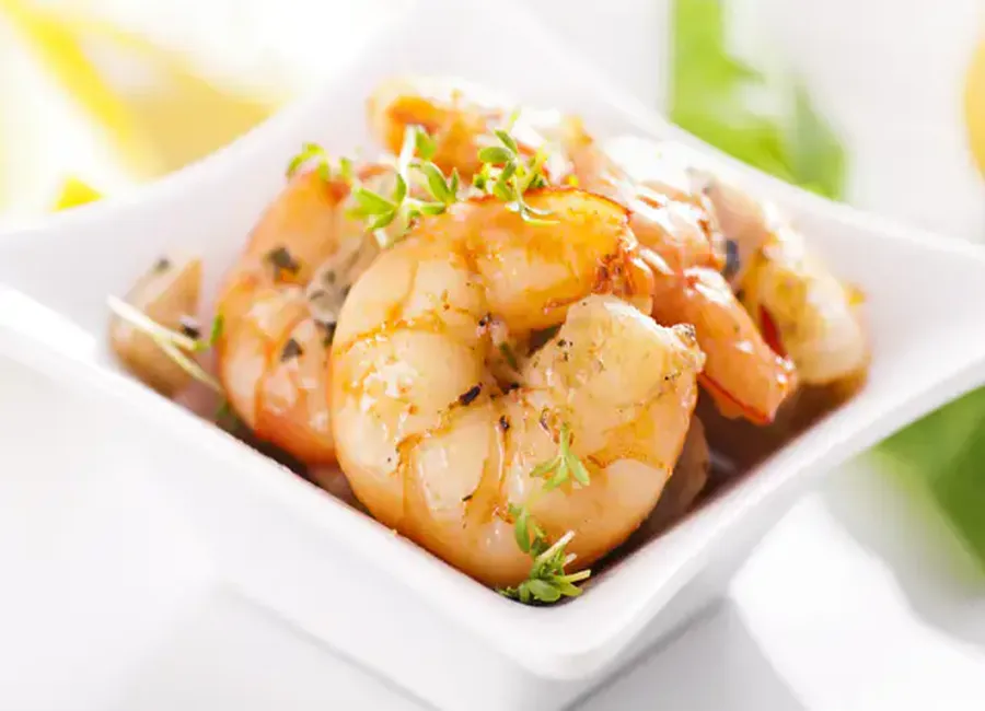 Papillotes de gambas au gingembre