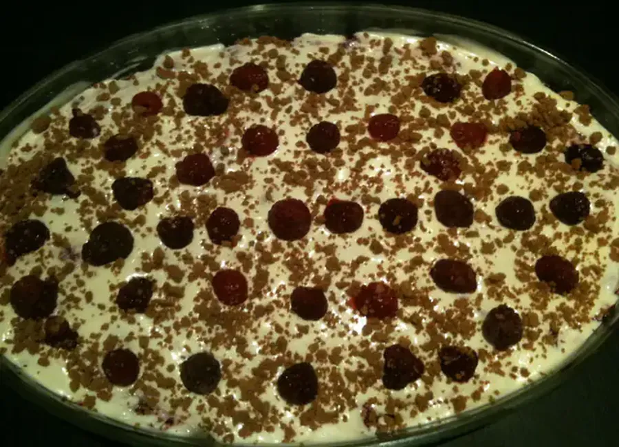 Tiramisu framboise chocolat blanc speculoos