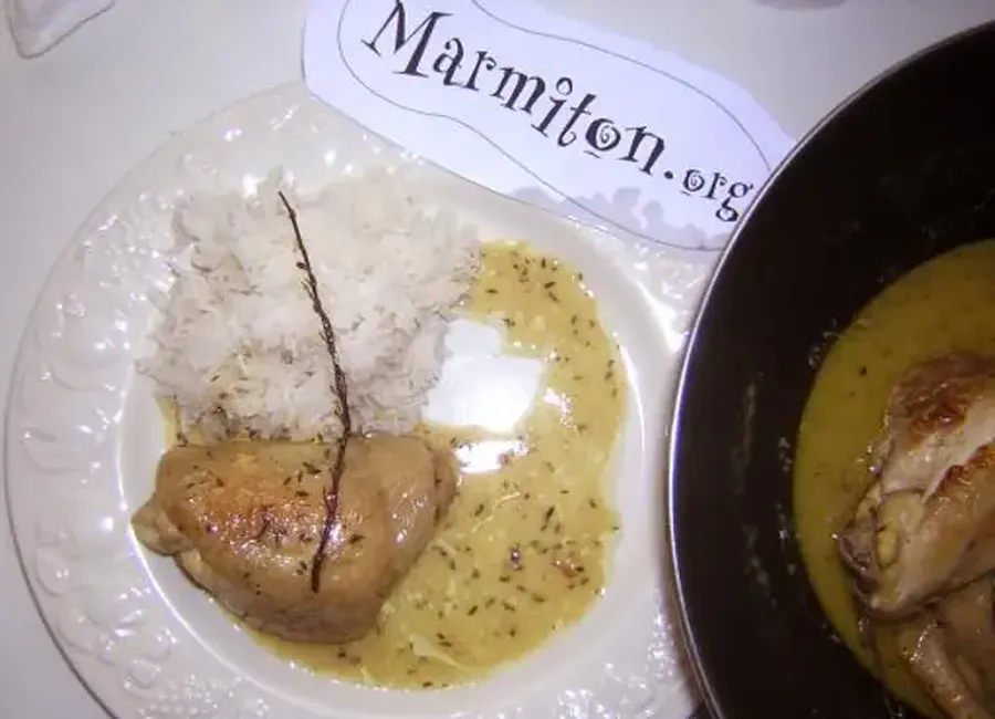 Cuisses de poulet à la moutarde