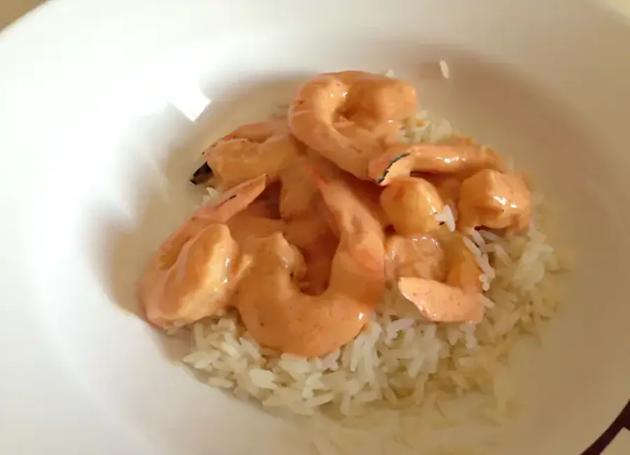Gambas flambées au whisky rapides