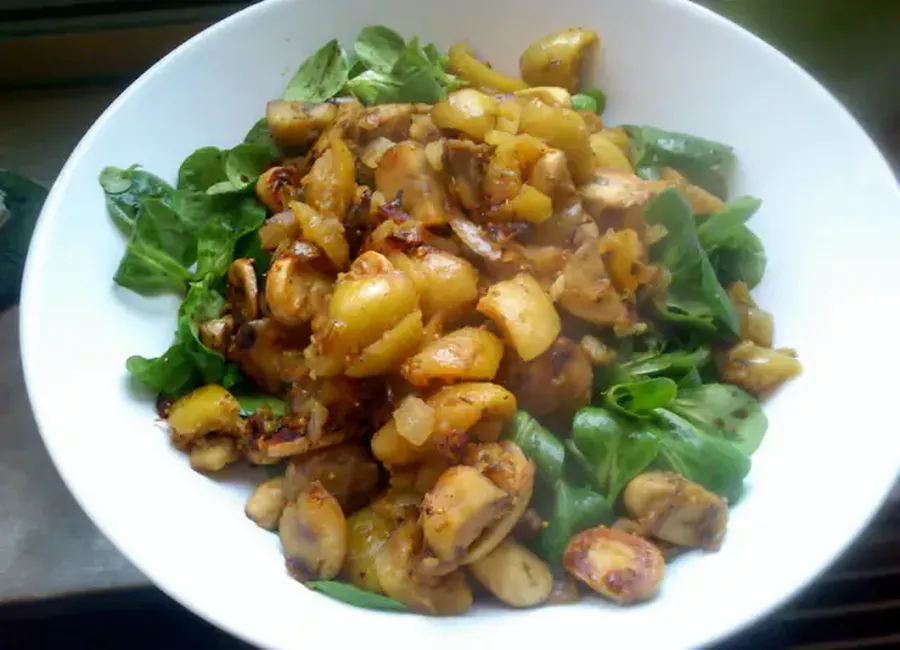 Salade de mâche forestière