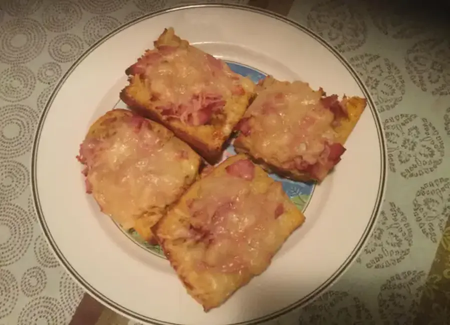 Pain perdu jambon-fromage d'ugo