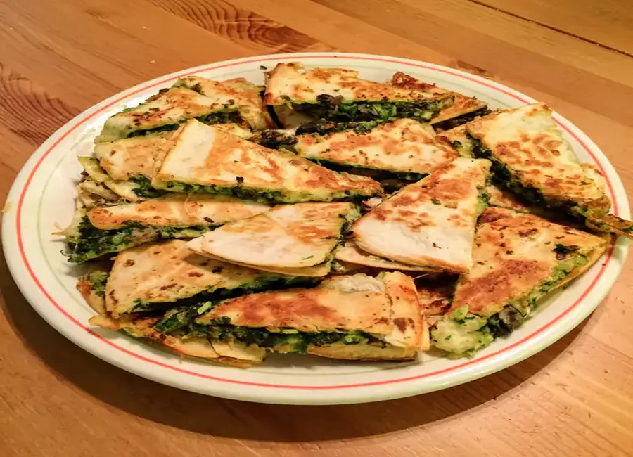 Quesadillas comté et escargots