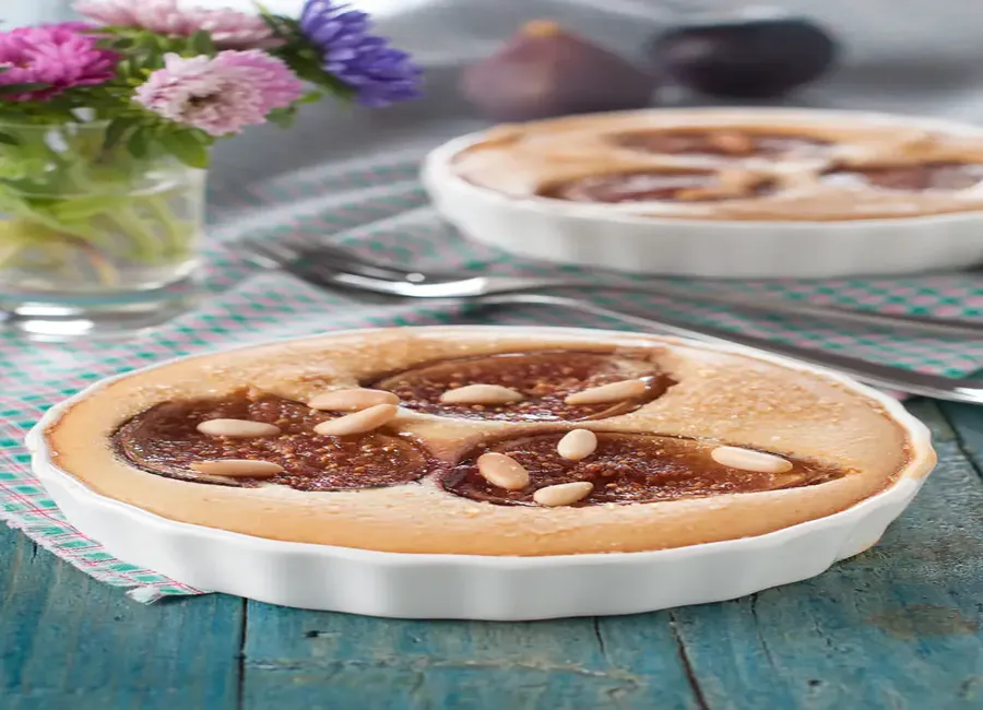 Gratin de figues aux amandes