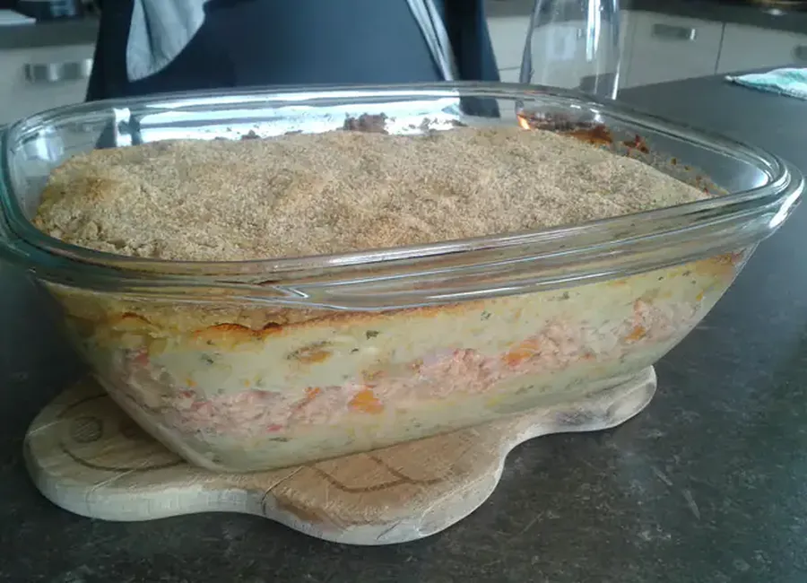 Hachis parmentier de poulet aux légumes