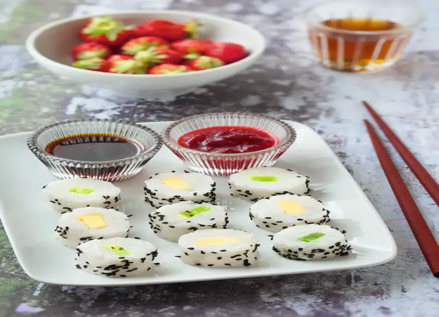 Maki mangue kiwi au lait de coco