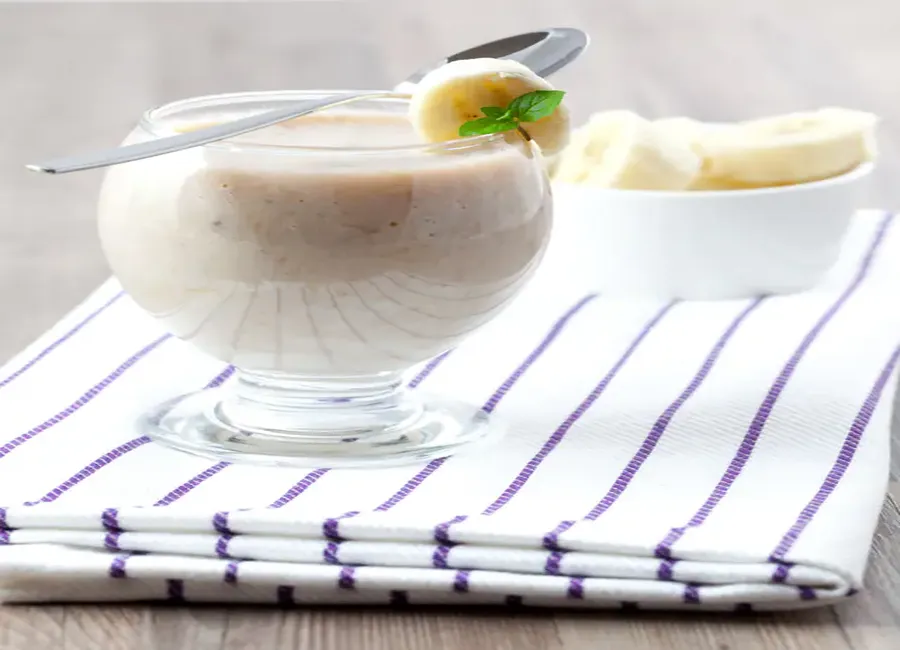 Milkshake glacé à la banane