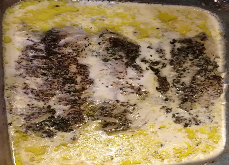 Filet de cabillaud à la moutarde à l'ancienne