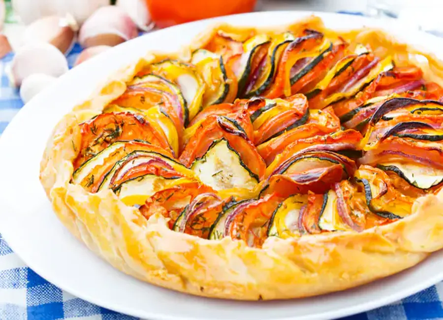 Quiche de ratatouille au comté
