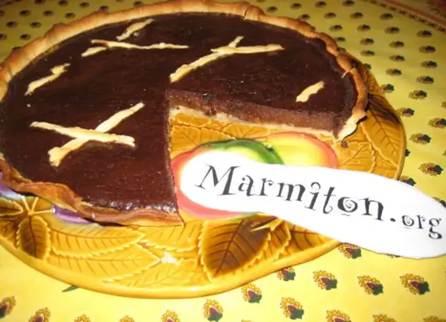 Tarte au chocolat sans beurre