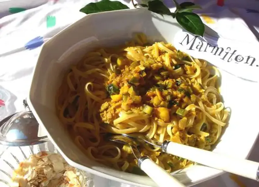 Linguine au crabe et courgettes façon sicilienne
