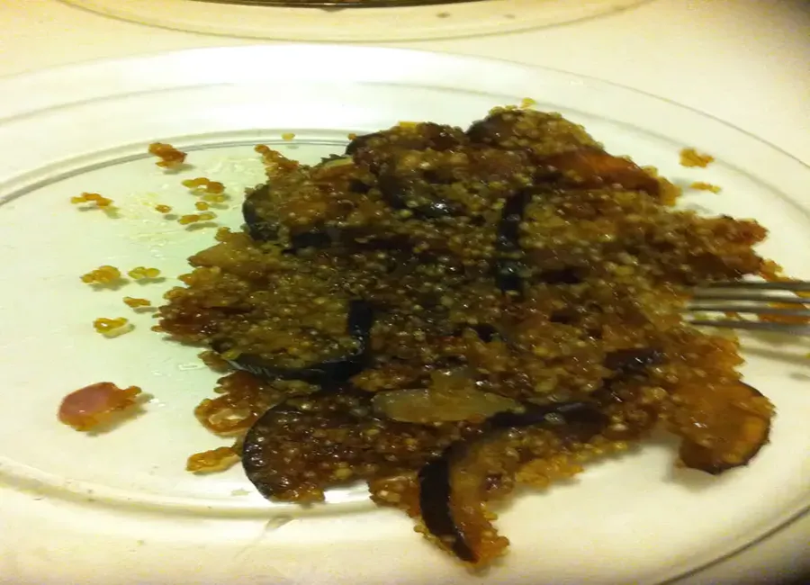 Quinoa et aubergines au miel