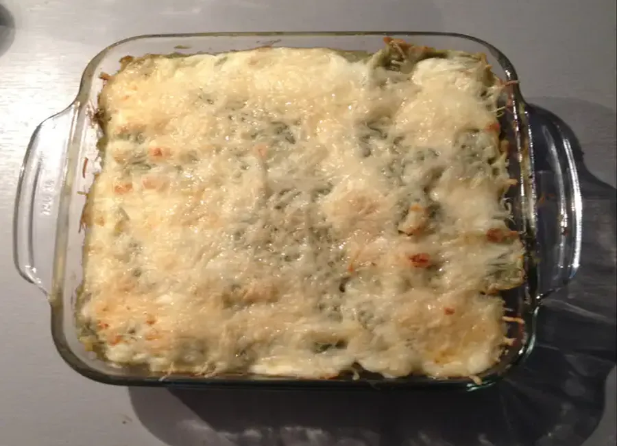 Gratin de ravioles aux poireaux de carole et jennifer
