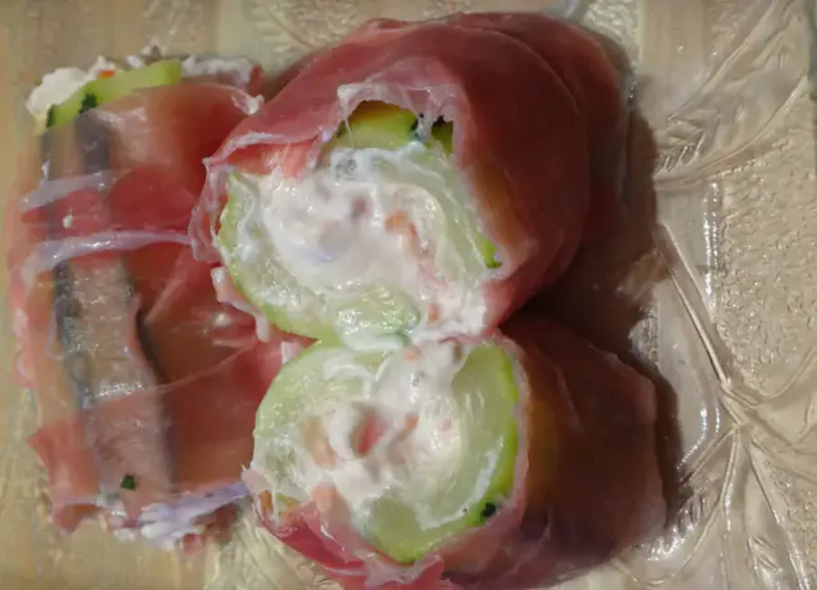 Courgettes farcies au fromage frais