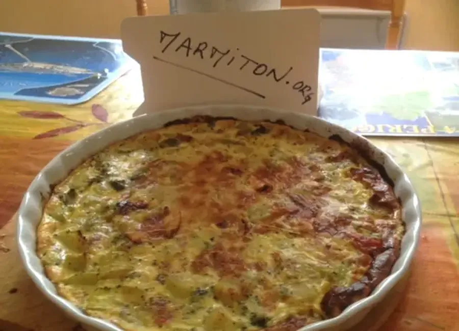 Tarte aux courgettes, brocolis et chèvre sans pâte