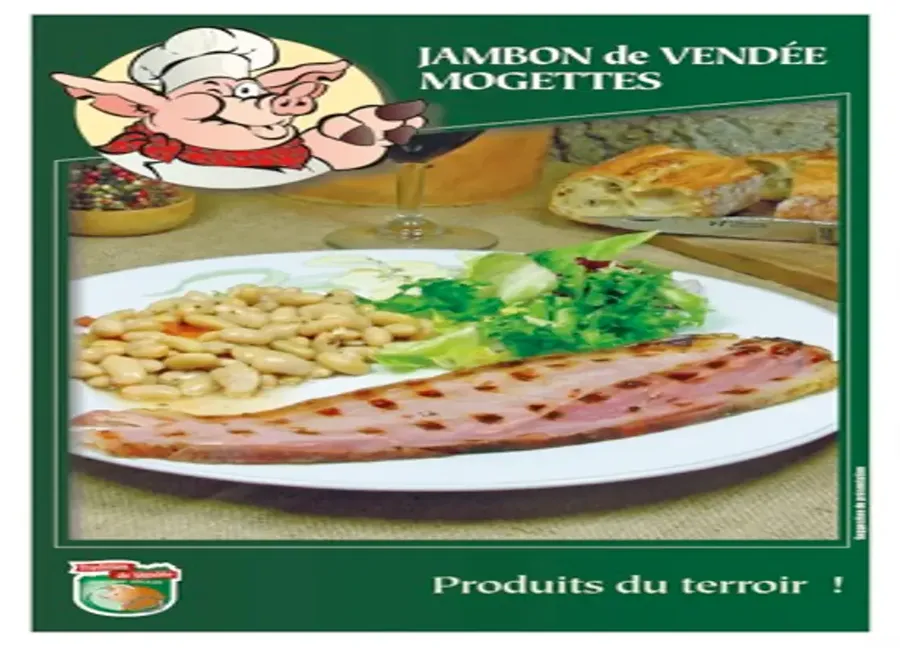 Jambon de vendée aux mogettes