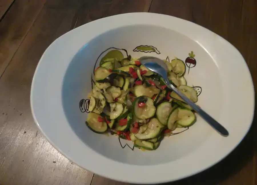 Courgettes en salade