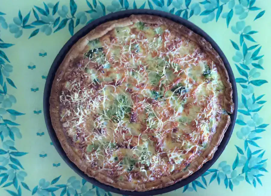 Quiche trio de chou-fleurs et saumon fumé