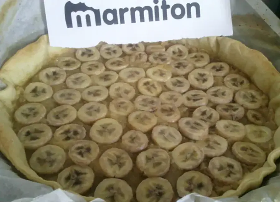 Tarte banane noix de coco
