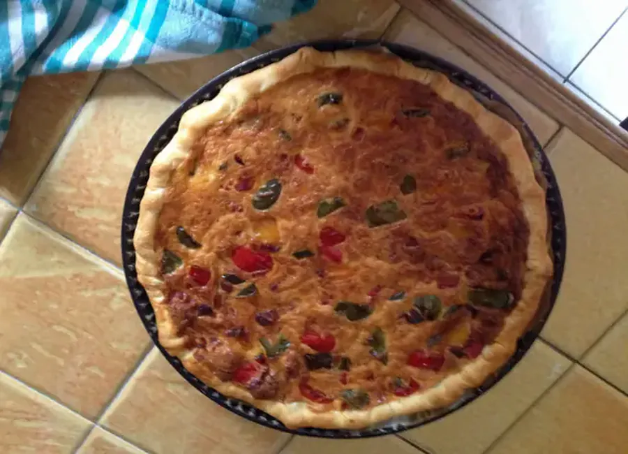 Tarte aux trois poivrons
