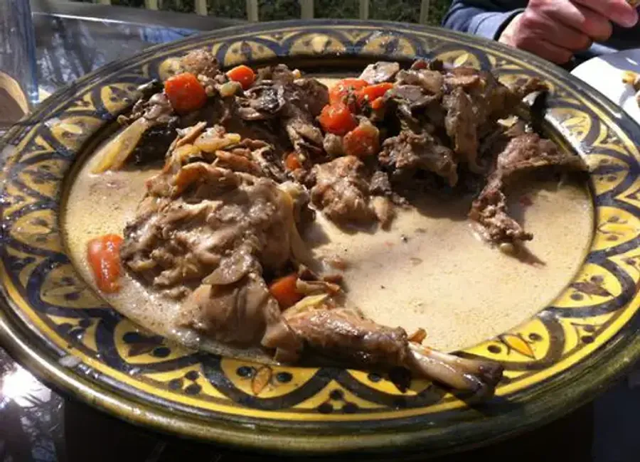 Cuisses de lapin à la crème fraîche de ma maman