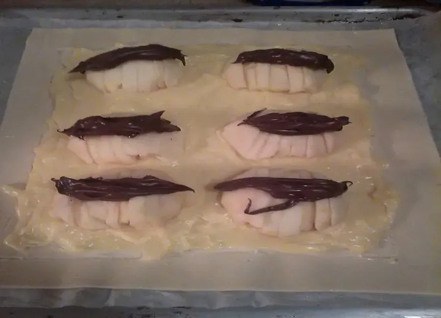 Feuilleté surprise pommes nutella