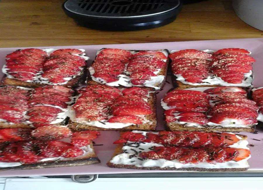 Pain d'épices à la fraise