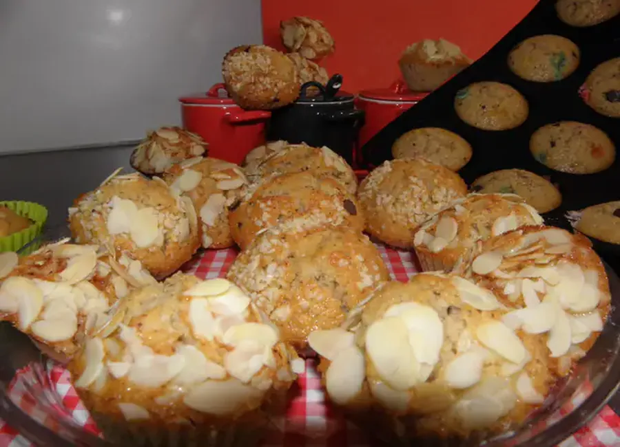Muffin chocolat fruits secs