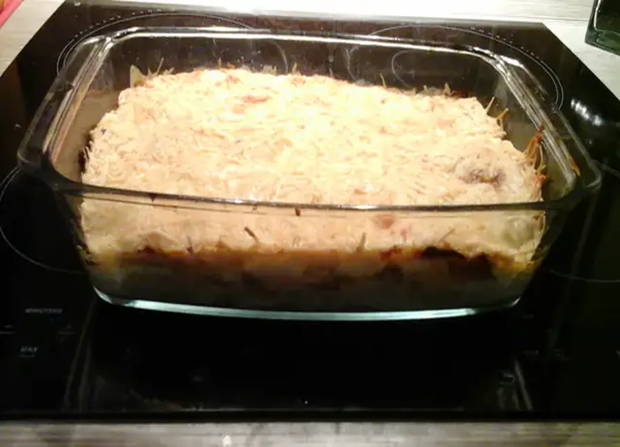 Chou vert pomme de terre et fromage à raclette