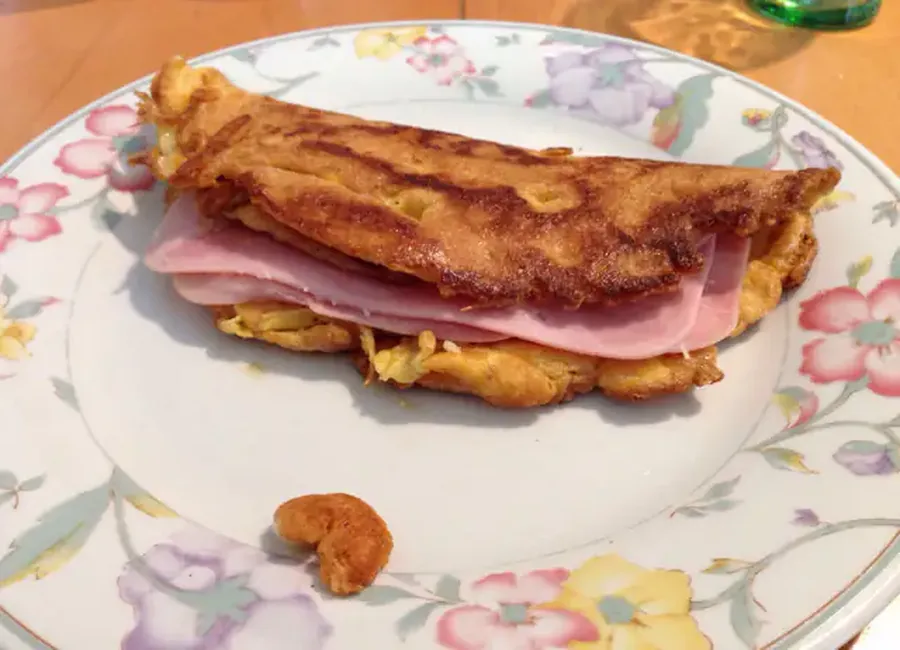 Omelette jambon/fromage
