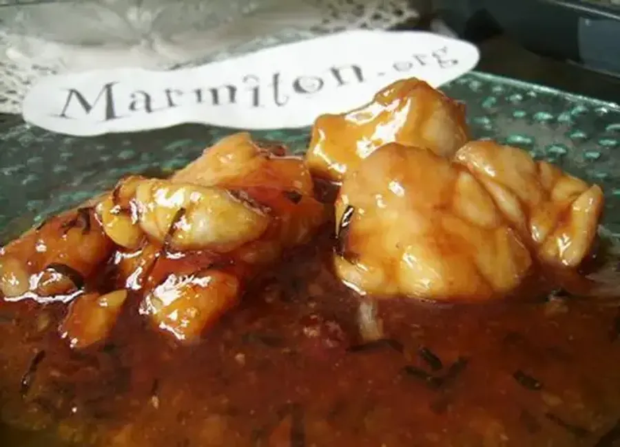 Ris de veau au gingembre et au miel