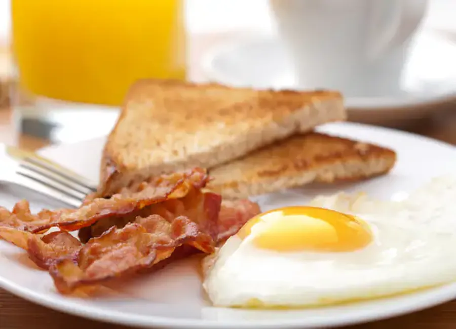 Toast oeuf bacon