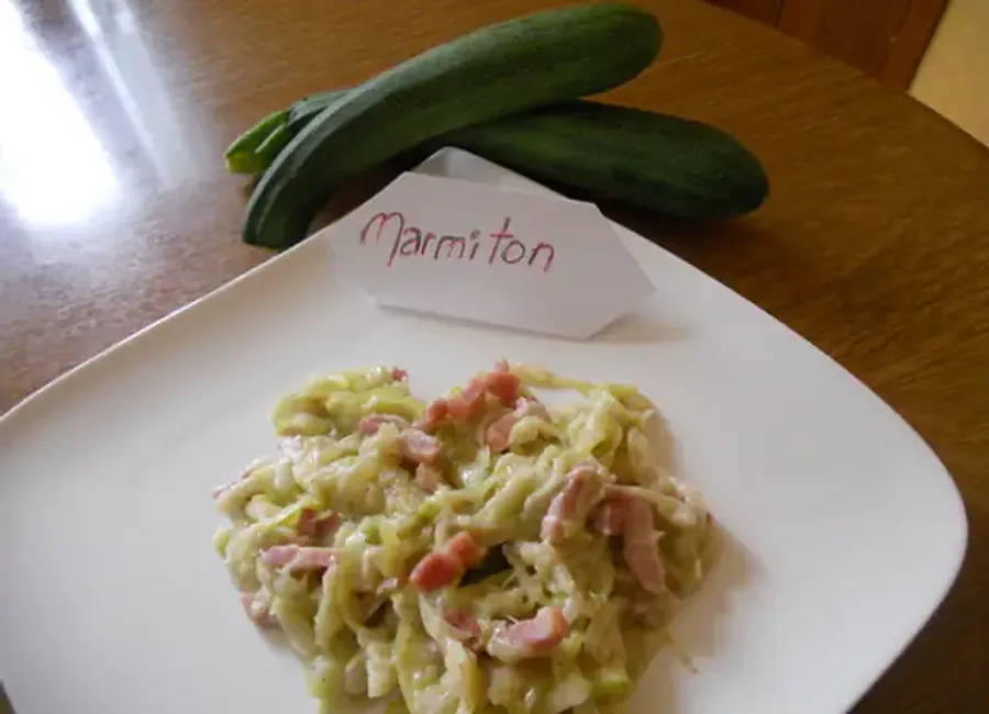 Tagliatelles de courgettes à la carbonara
