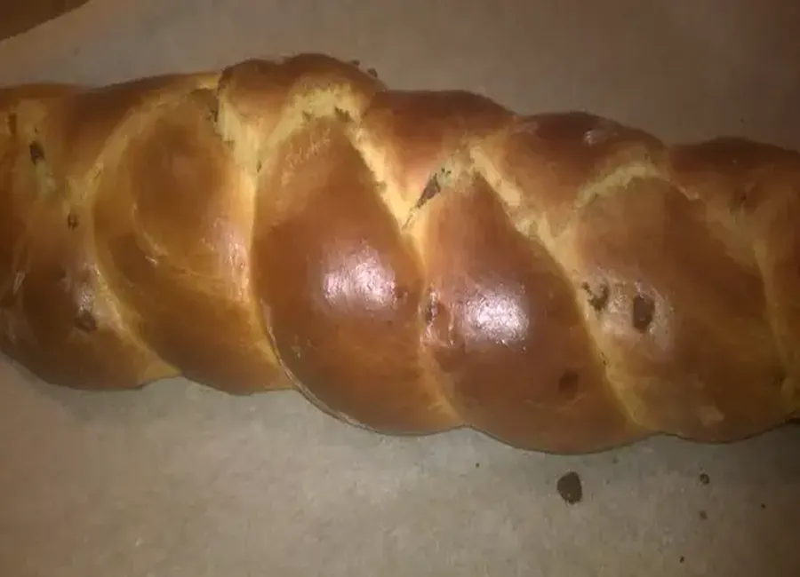 Brioche tressée aux pépites de chocolat map