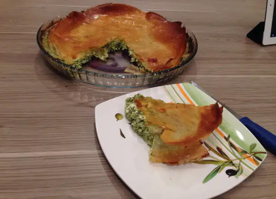 Tourte filo épinards-ricotta