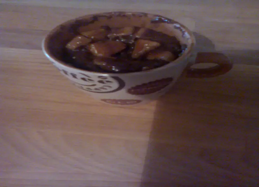 Mugcake au nutella et aux pommes au micro-ondes