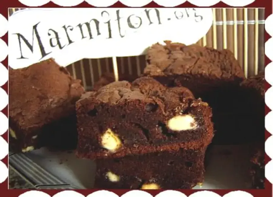 Brownies au chocolat duo