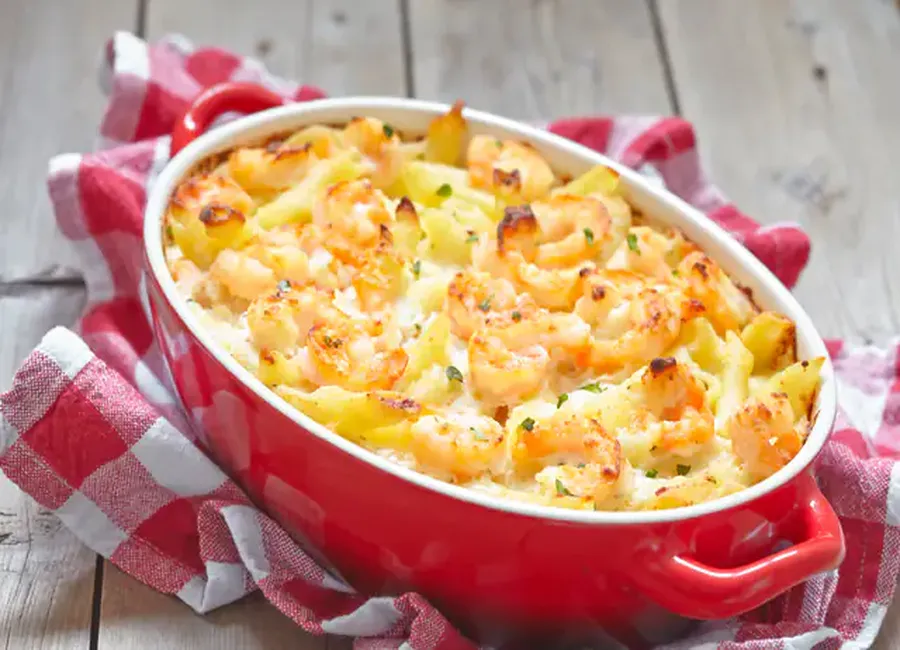 Gratin de crevettes