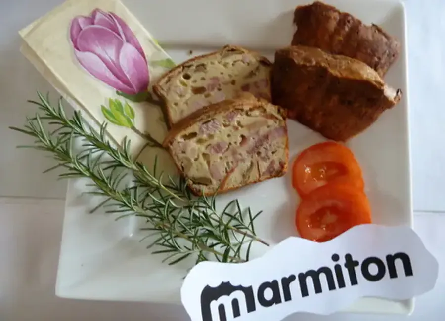 Cake aux champignons et aux lardons