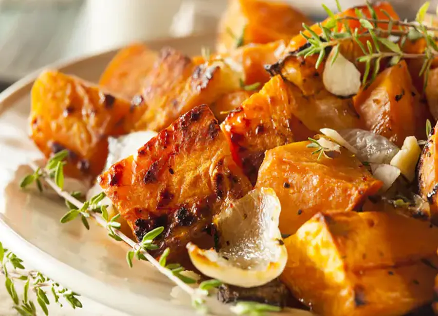 Patates douces au four