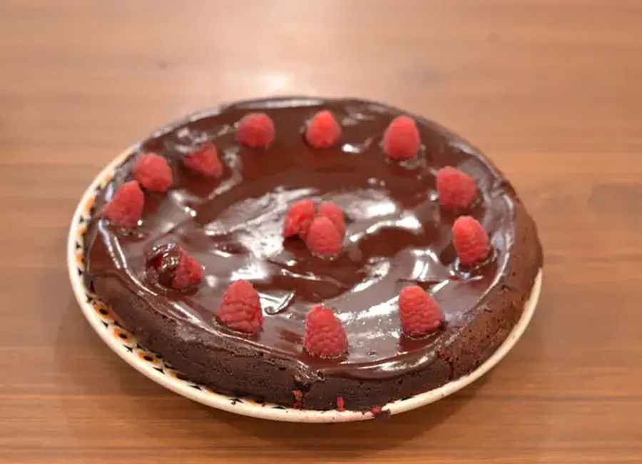 The fondant chocolat-framboise