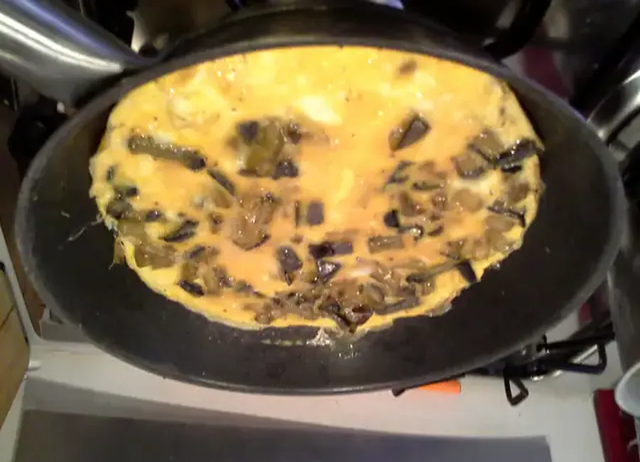 Omelette à l'aubergine
