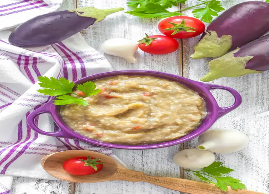 Purée d'aubergines
