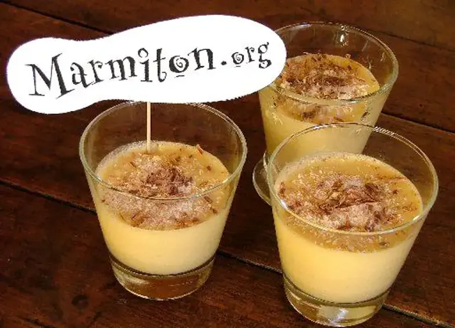 Mousse au chocolat blanc et coco