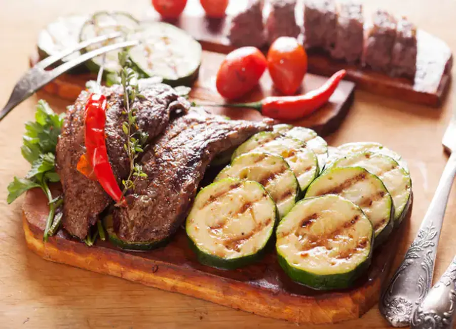 Courgettes au boeuf